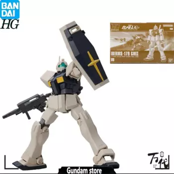 BANDAI ПОДЛИННЫЙ АНИМЕ HGUC 1/144 GUNDAM RMS-179 JIM АНИМЕ ФИГУРКА В СБОРЕ ИГРУШКИ ДЛЯ ПОДАРКИ ОРНАМЕНТЫ КОЛЛЕКЦИОНАЛЬНОЙ МОДЕЛИ