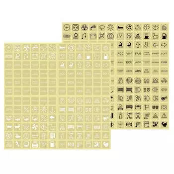 BANDC Наклейки для выключателей 2 шт., прозрачные/черные/ночные светящиеся