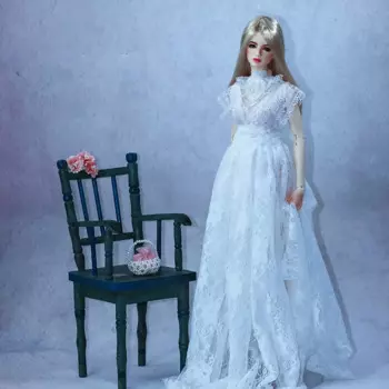 Barbi 1/6 Фигурка Кукла 1/4 1/3 BJD Винтажное свадебное платье для BJD/SD OB27 YOSD MSD SD13 Big Girl EID Женские аксессуары C1737