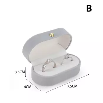 Бархатная шкатулка для колец, красная