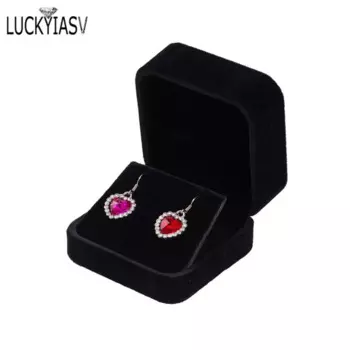 Бархатная шкатулка для украшений 7*7*4 см