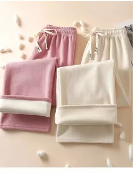 Бархатные плотные теплые длинные широкие брюки, женские со шнуровкой, повседневные шикарные милые мешковатые брюки с высокой талией