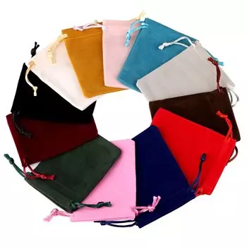 Бархатные сумки для украшений LFPU 5x7 7x9 10x12 12x15 см