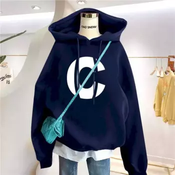 Бархатные толстовки с серебряной лисой, женские бархатные толстые осенне-зимние свободные толстовки с капюшоном, высококачественный топ, повседневная модная куртка, женская тенденция