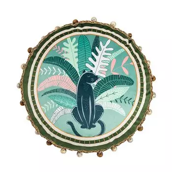 Бархатный чехол для подушки efundeal 45x45 см зеленый