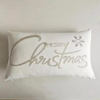 Бархатный чехол для подушки с вышивкой Efundeal