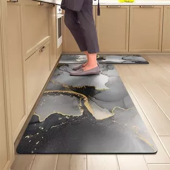 Бархатный коврик HIHOQR для кухни