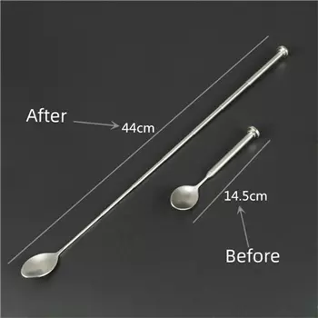 Барная ложка из нержавеющей стали BARMAID BARWARE 30/40/50 см