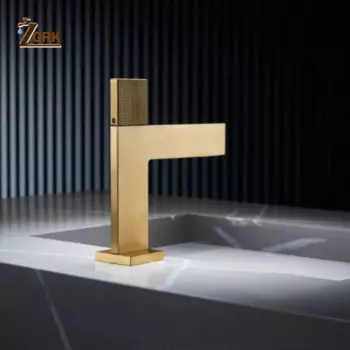 Смеситель для раковины ZGRK серый/хромированный/золотой