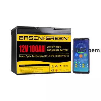 Бассейн солнечные системы хранения энергии lifepo4 батарея 12 в 100 Ач