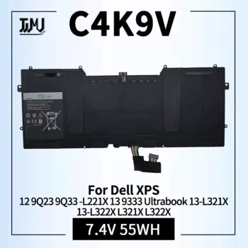 Батарея для ноутбука C4K9V 55Wh для Dell XPS 12 9Q33 -L221X 13 9333 Ultrabook 13 XPS13 13-L321X 13-L322X L321X L322X 3H76R 489XN PKH18