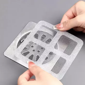 Одноразовые наклейки для слива серый пластик 3/6/10 шт