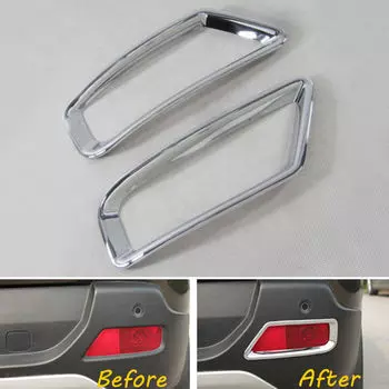 BBQ @ FUKA подходит для Peugeot 3008 2013-2015 авто задний противотуманный фонарь Крышка лампы рамка отделка ABS x2