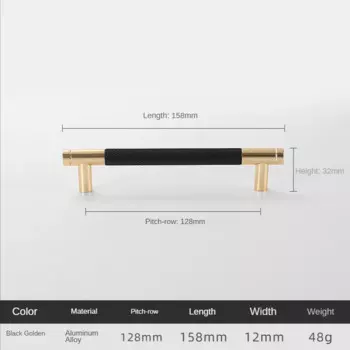 BCD двухцветные ручки и ручки для дверных ящиков кухонного шкафа в европейском стиле, ручки для винного шкафа для мебели