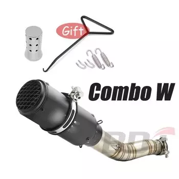 BDJ GSXR 1000 K5 K6 Комплект выхлопных труб Выхлопной трубы Глушитель Escape Link Труба Выхлопная труба Средняя труба для Suzuki GSXR1000 2003-2006 K3