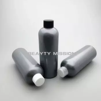 Beauty Mission 300 мл 20 шт серая пустая косметическая бутылка с пластиковыми винтовыми крышками 300cc тонер пластиковый контейнер масляные бутылки 10 унций