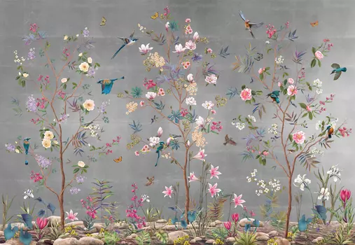 beibehang шелковые обои 3D цветы птицы