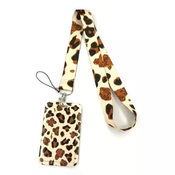 Бейдж-держатель Beetlejuice с леопардовым принтом