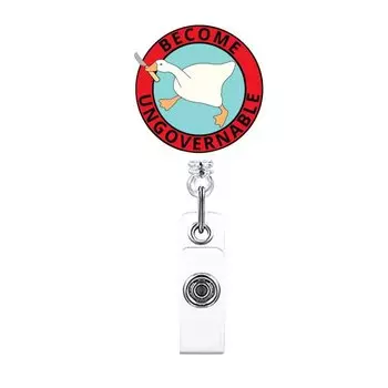 Бейдж-ретрактор AIYOWI Гусь Акрил