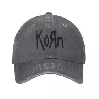 Бейсбольная кепка с логотипом Korn, ретро, потертые, Промытые, рок-музыка, головные уборы для мужчин и женщин, кепки для активного отдыха, шапка