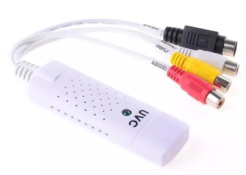 Белая карта захвата USB 2,0 видео адаптер с аудио высокого качества ТВ DVD VHS Аудио AV адаптер компьютера CC ТВ камера для mac