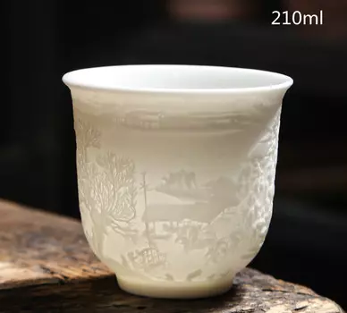 Белая керамическая чашка JIANGXINSHE