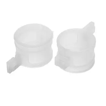 Белая передняя вилка мотоцикла, демпферная крышка, направляющая передней вилки для Suzuki DR250 1998-2000 DR350 1997 1998 1999, пластик