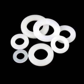 Белая пластиковая нейлоновая изоляционная плоская шайба M14 * 27 мм * 2,5 мм 300 шт./лот