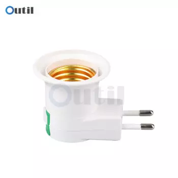 Белая светодиодная розетка E27 Ligghig 10А 220В