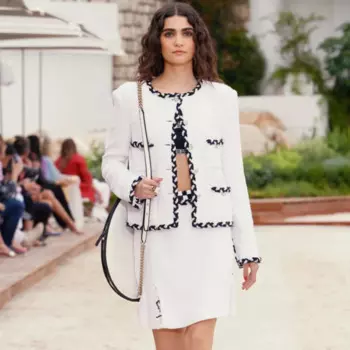 Белая твидовая куртка для подиума для женщин, базовое полушерстяное пальто, элитная верхняя одежда, дизайнерская одежда, осень, зима