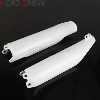 Белая Защитная крышка вилки Supermoto Enduro, Пластиковая передняя крышка вилки для Honda CRF CR 125 250 450 R X RX CRF250 CRF450 CR125 1993 - 2018