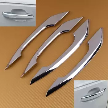 Beler 4 шт. хромированные дверные ручки Накладка полосы подходят для Audi A4 (B9) A5 (F5) Q5 (FY) 2018 2019