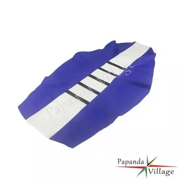 Бело-синий чехол на сиденье с ребристой рукояткой для Yamaha YZ YZF WR YZ-X YZ-FX WRF TTR 85 125 250 450 TE TX TC