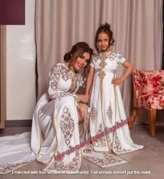 Белое платье, мусульманское платье для девочек, абайя, марокканская длинная рубашка, детская модная трендовая рубашка в европейском и американском стиле