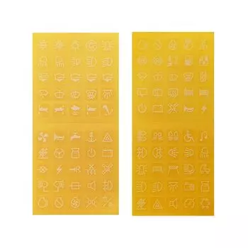 Белые, черные наклейки на кнопки для автомобильного лодки, наклейки на кнопки, водонепроницаемые светодиодные наклейки на панель кулисного переключателя, этикетки на приборной панели