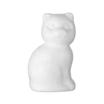 Белые фигурки животных из пенопласта