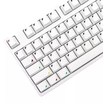 Белые клавиши GMK Pixel, клавиши PBT с сублимационной печатью, клавиатура Cherry Profile для MX Switch, механическая клавиатура с ISO Enter 6.5u, клавиатура