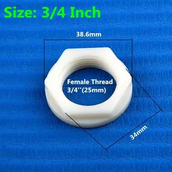 Белые нейлоновые гайки SHSMFC G 1/2,3/4,1, 1.2, 1.5,2 дюйма