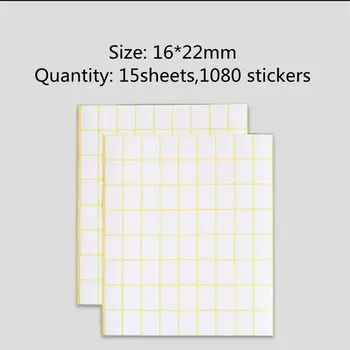 Белые самоклеящиеся наклейки LQZING