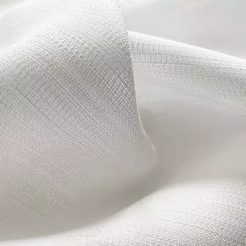 Белые шифоновые шторы MAKEHOME