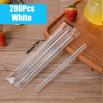 Белые соломинки для смузи ZOMASOU