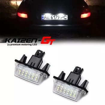 Белые светодиодные фонари номерного знака для Peugeot Partner 206 207 306 307 308 406 407 для Citroen C3 C4 C5 BERLINGO XSARA SAXO