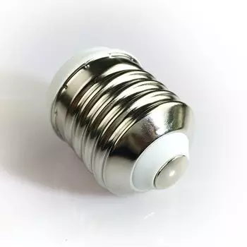 Белый алюминиевый конвертер E40 в E27