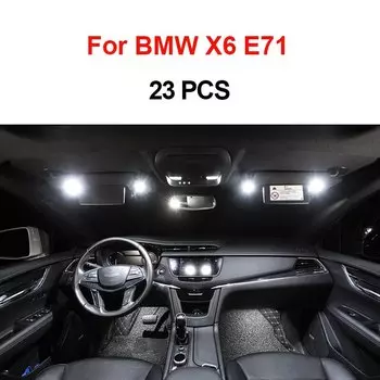 Белый без ошибок Canbus светодиодные лампочки Интерьер Карта Купол Чтение свет багажника комплект для BMW X1 E84 X3 E83 F25 X5 E53 E70 X6 E71