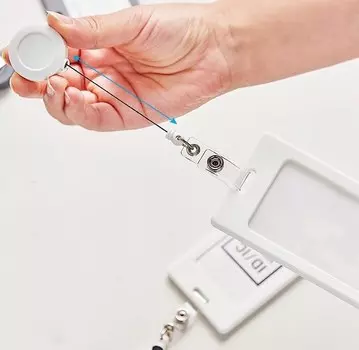 Белый держатель для карт Pelsone