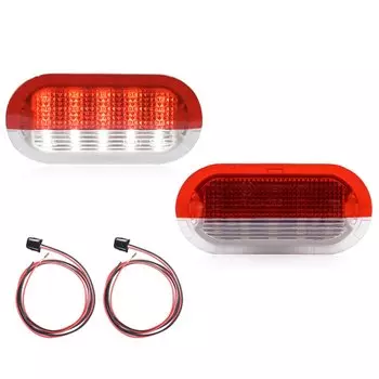 Белый/красный светодиодный внутренний дверной панель, предупреждающий прожектор для Ford Mondeo MK4 Galaxy MK1 MK2 MK3 S-Max 6M21-24018-AA