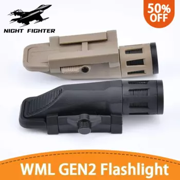 Белый Нейлоновый фонарик WML Gen2 APL, стробоскопический стробоскоп, стробоскоп, оружие, страйкбольная винтовка, разведывательная Светодиодная лампа 20 мм, планка Пикатинни