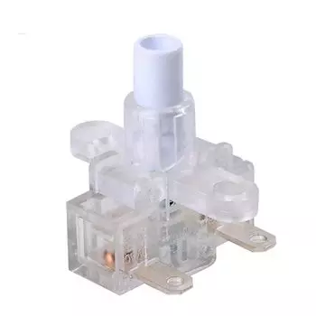 Белый самоблокирующийся кнопочный переключатель USBO 16А