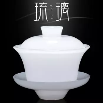 Белый стеклянный гайвань Tianquan