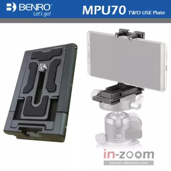 BENRO MPU70 мобильный телефон с зажимом для быстрого крепления PU50 PU60 PU70 штатив монопод с шаровой головкой для canon nikon dslr камеры Mefoto штатива